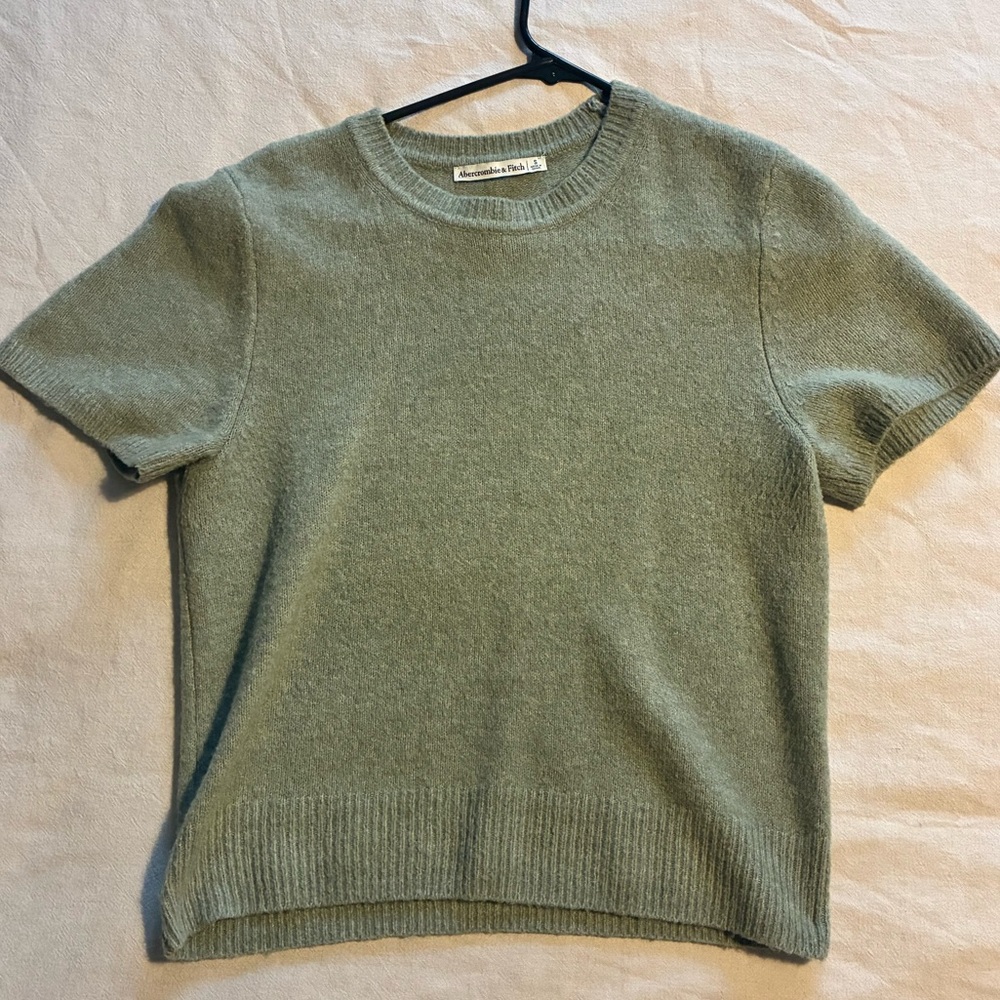 Abercrombie & Fitch Sage Green Crew Neck Sweater